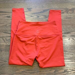 Beyond Yoga Vibrant Coral Leggings (Gently Used)